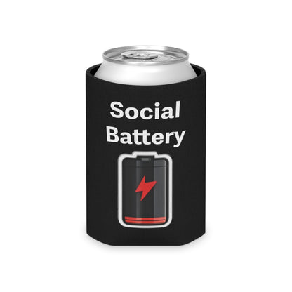 Social Battery Low Can Cooler