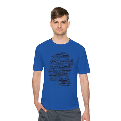 Mental Disorder Silhouette Moisture Wicking Tee