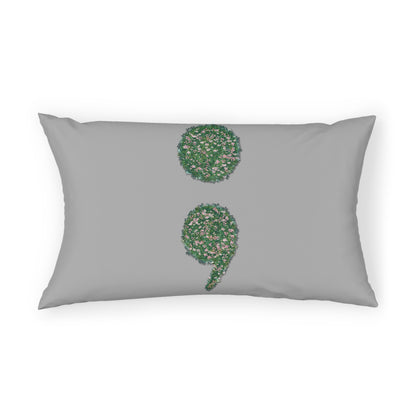 Flowers Semi-Colon Pillow Sham