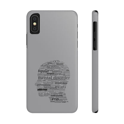 Mental Disorder Silhouette Slim Phone Cases