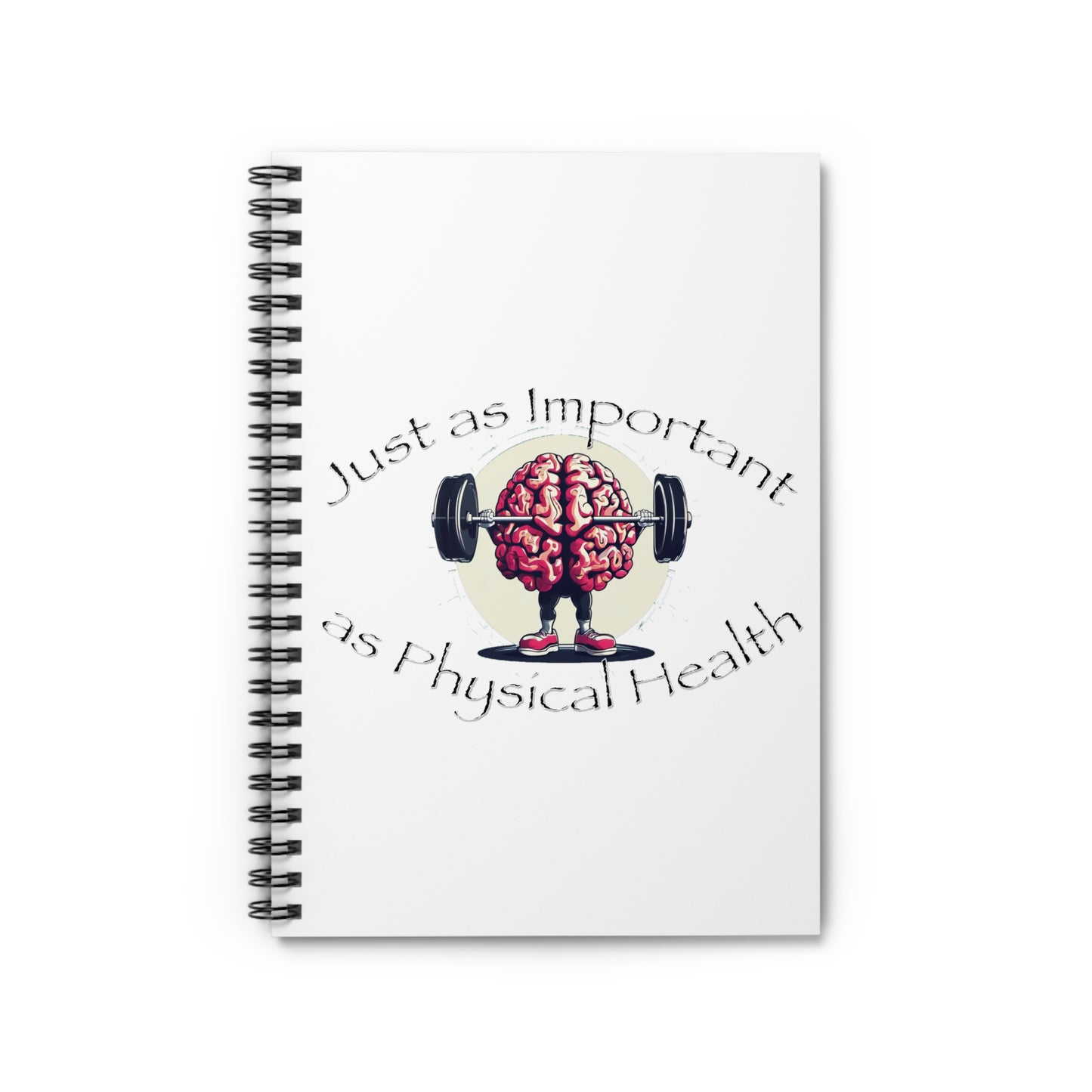 Mental Health Muscle Spiral Notebook - Ruled Line