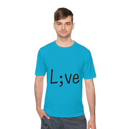 Semi-Colon L;ve Moisture Wicking Tee