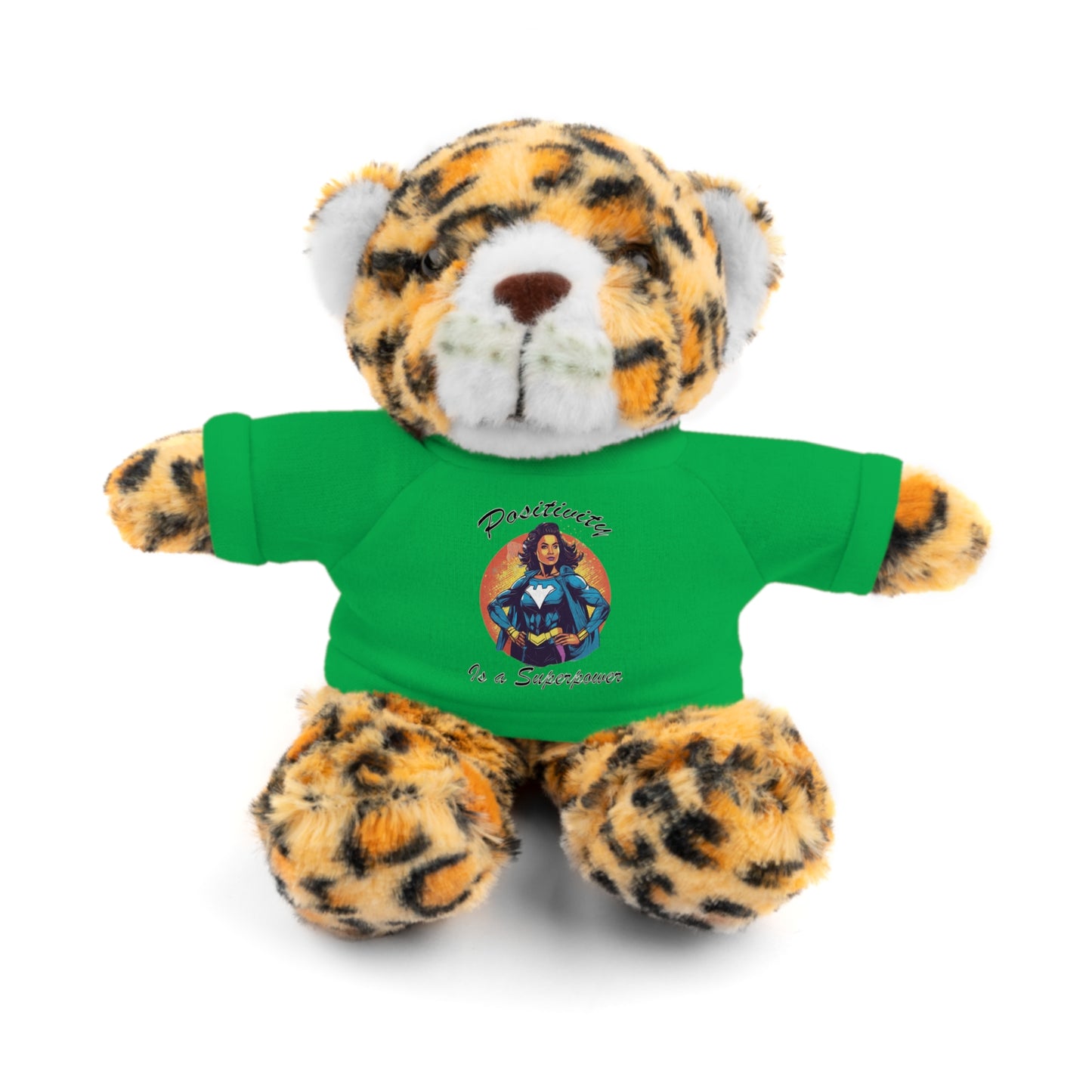 Positivity is a Superpower Female Superhero Stuffed Animals with Tee