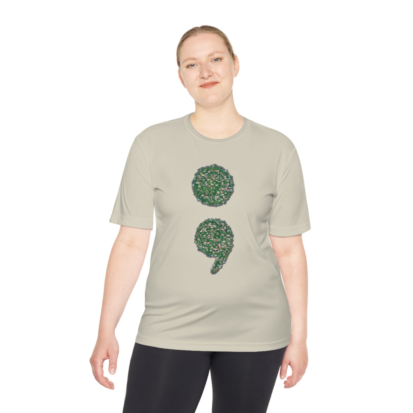 Flowers Semi-Colon Moisture Wicking Tee