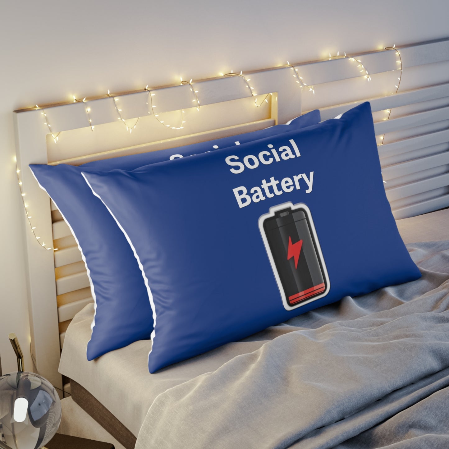 Social Battery Low Pillow Sham