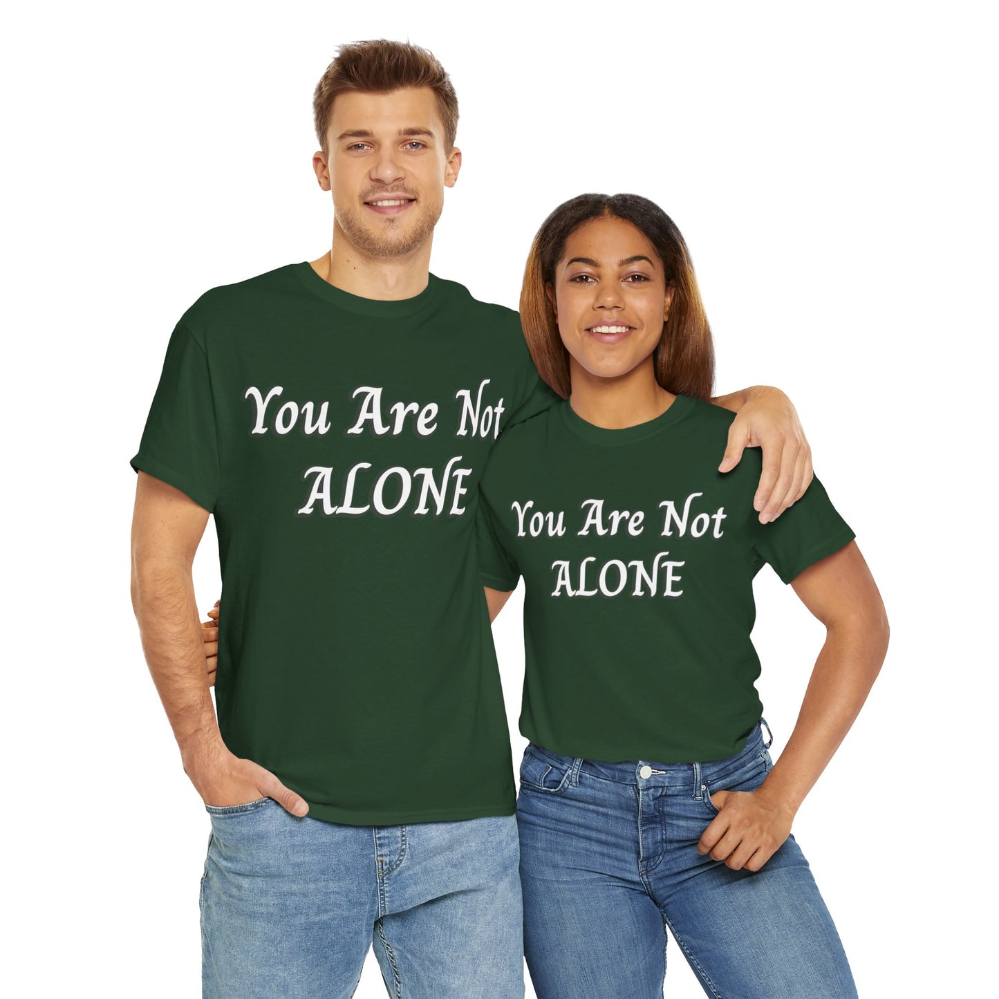 You Are Not Alone Unisex Heavy Cotton Tee