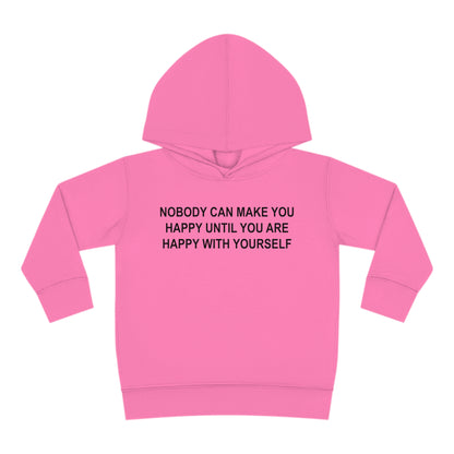 Happy with Yourself Toddler Pullover Fleece Hoodie