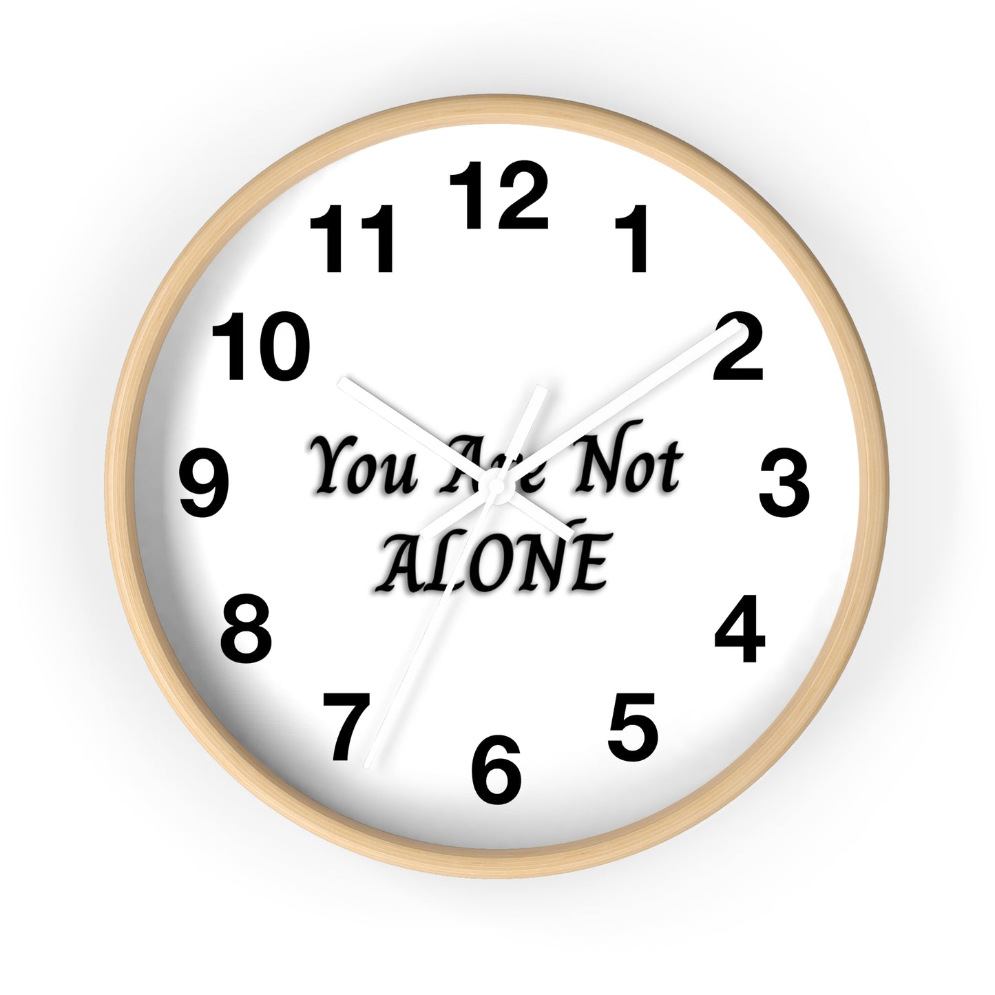 You Are Not Alone Wall Clock