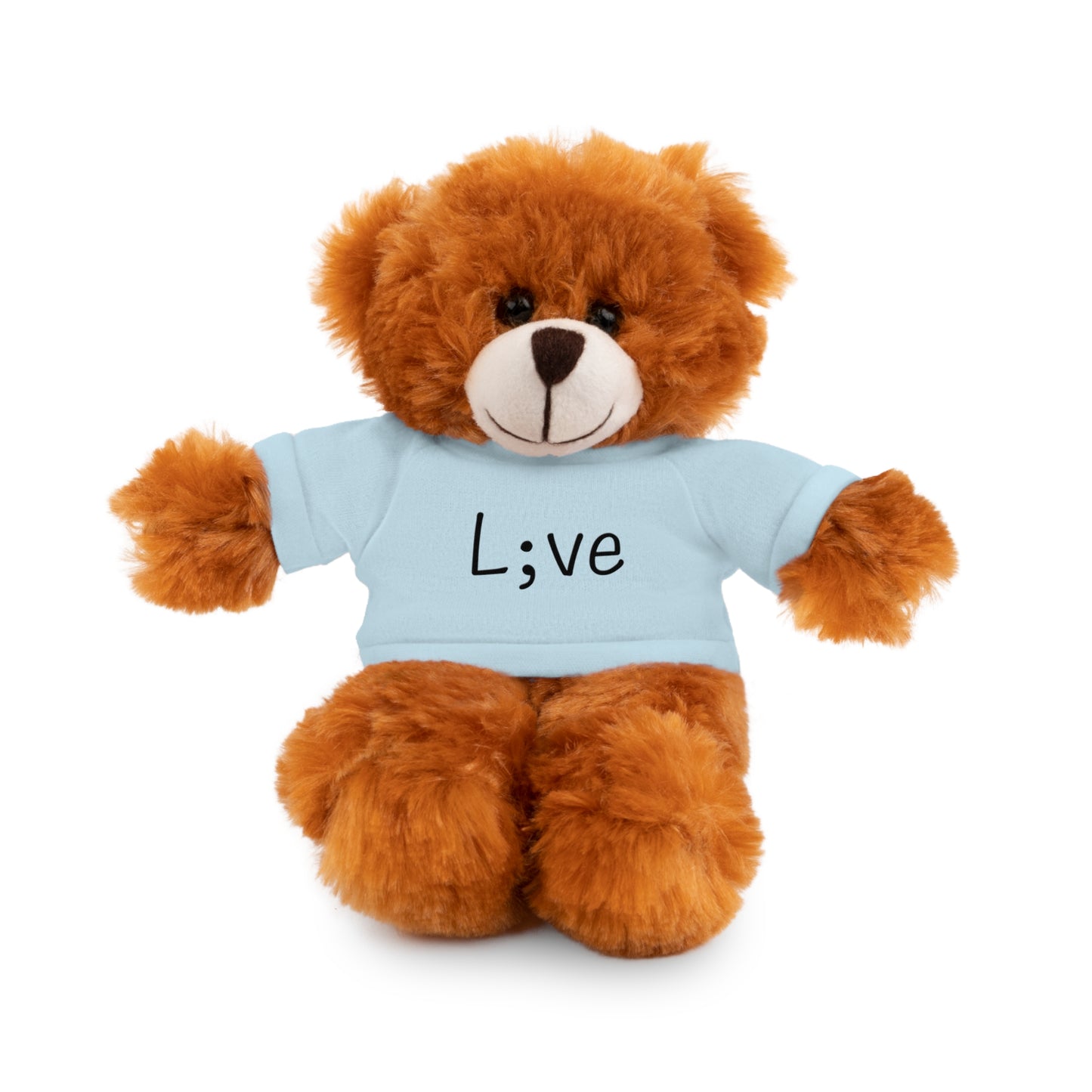 Semi-Colon L;ve Stuffed Animals with Tee