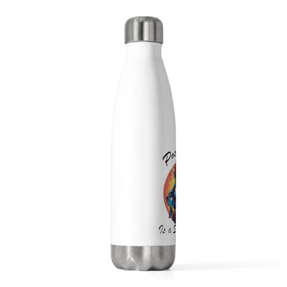 Positivity is a Superpower Female Superhero 20oz Insulated Bottle