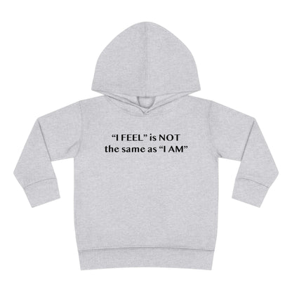 I Feel is Not the same as I Am Toddler Pullover Fleece Hoodie