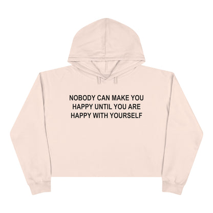 Happy with Yourself Crop Hoodie