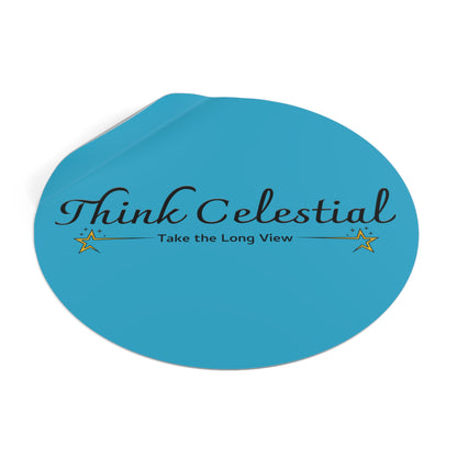 Think Celestial Round Vinyl Stickers