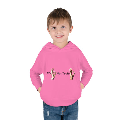 It's OK Not To Be OK Hands Toddler Pullover Fleece Hoodie