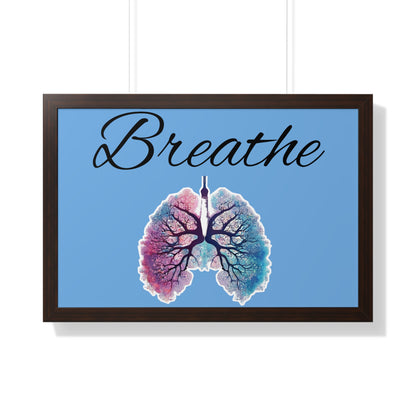 Breathe Framed Horizontal Poster