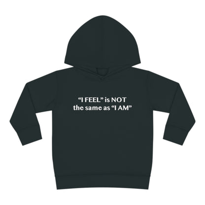 I Feel is Not the same as I Am Toddler Pullover Fleece Hoodie