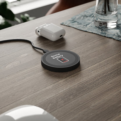 Social Battery Low Wireless Charging Pad