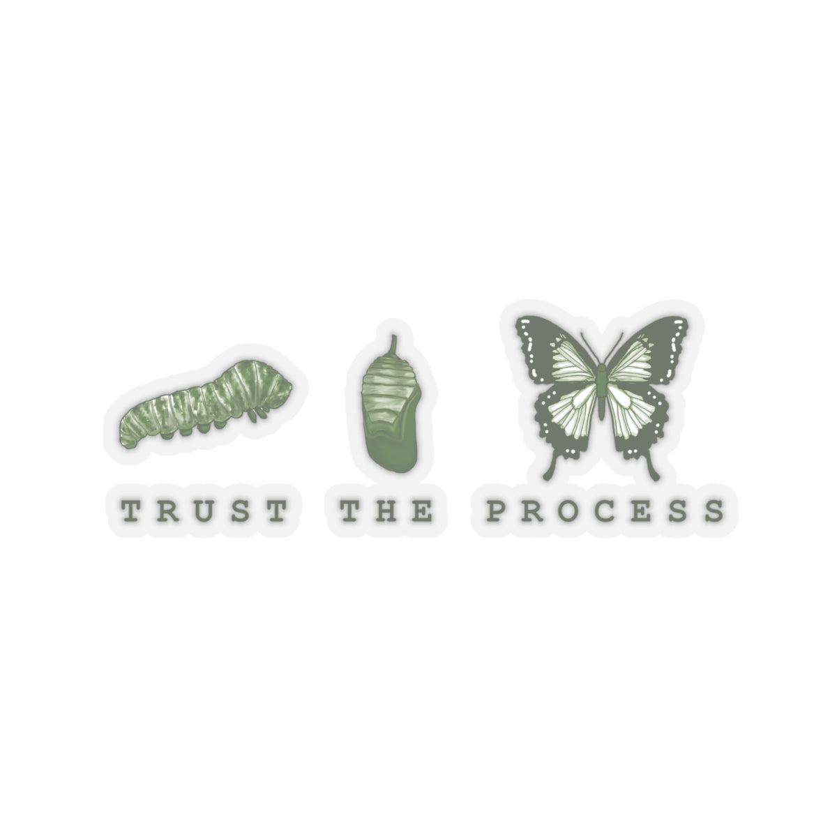 Trust The Process Kiss-Cut Stickers