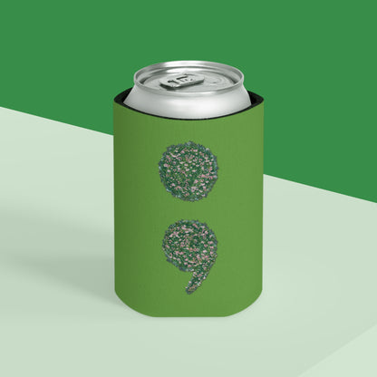 Flowers Semi-Colon Can Cooler