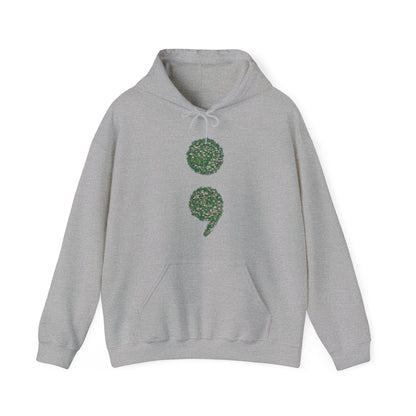 Flowers Semi-Colon Heavy Blend™ Hooded Sweatshirt