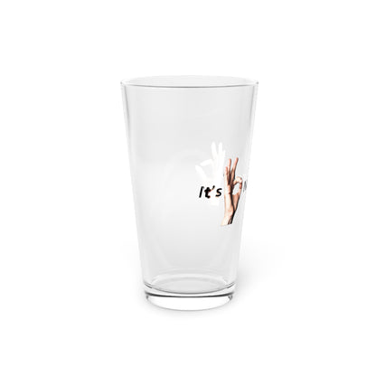 It's OK Not To Be OK Hands 16oz Pint Glass