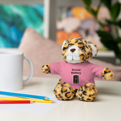 Social Battery Low Stuffed Animals with Tee