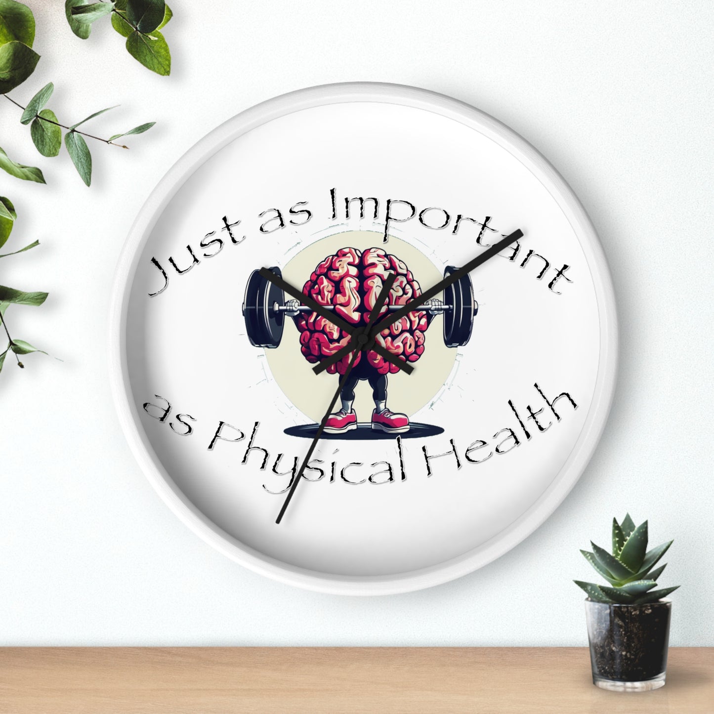 Mental Health Muscle Wall Clock