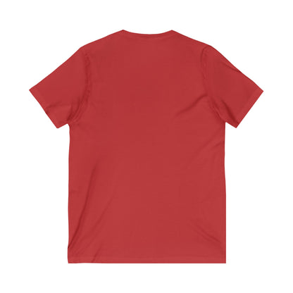 Social Battery Low Jersey Short Sleeve V-Neck Tee