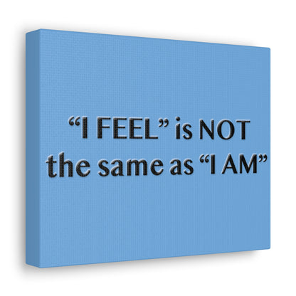 I Feel is Not the same as I Am Canvas Gallery Wraps