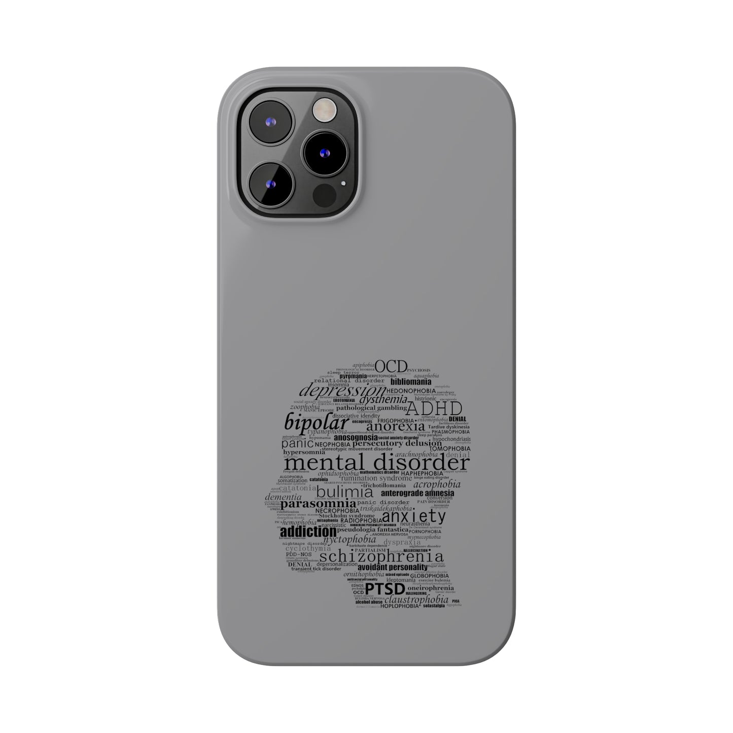 Mental Disorder Silhouette Slim Phone Cases