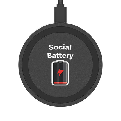 Social Battery Low Wireless Charging Pad