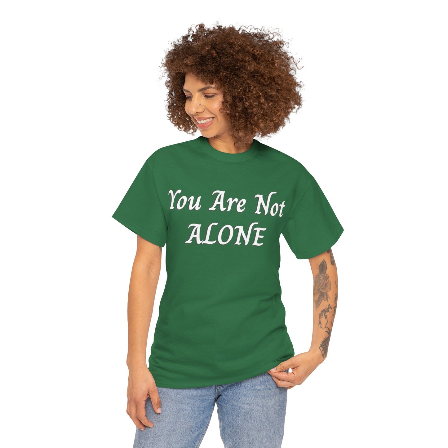 You Are Not Alone Unisex Heavy Cotton Tee