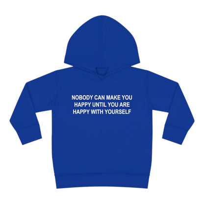 Happy with Yourself Toddler Pullover Fleece Hoodie