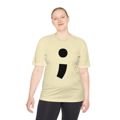 Semi-Colon ; Moisture Wicking Tee