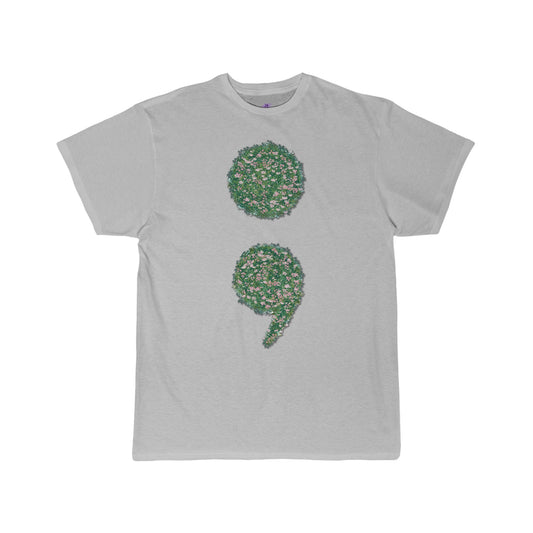 Flowers Semi-Colon Men's Short Sleeve Tee