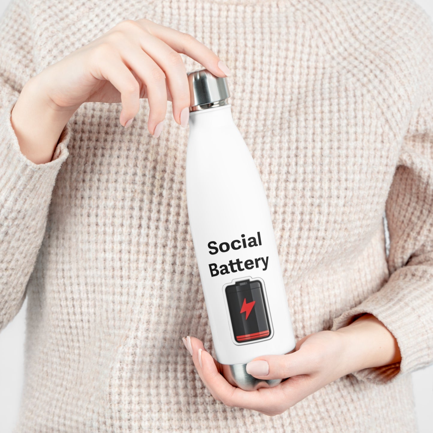 Social Battery Low 20oz Insulated Bottle