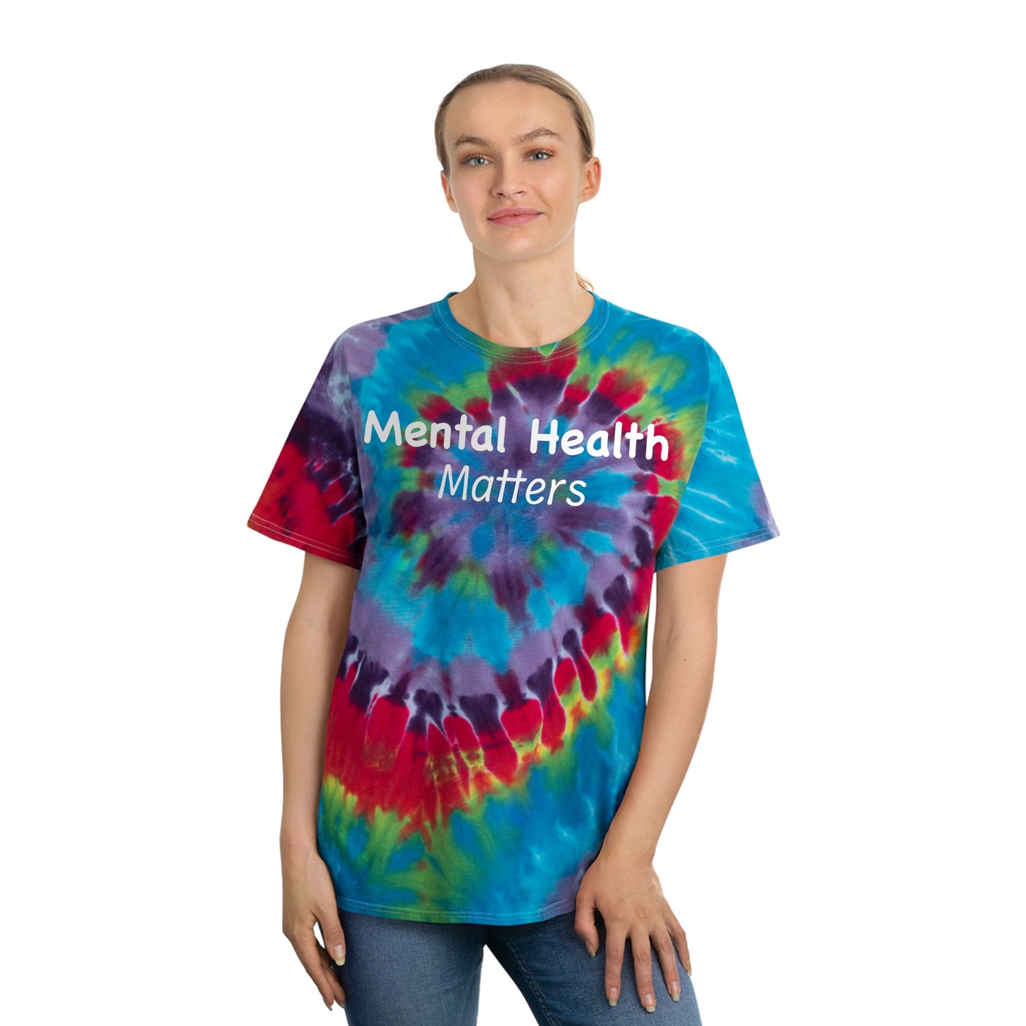 Mental Health Matters Tie-Dye Tee, Spiral