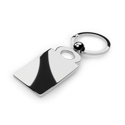 Think Celestial Rectangle Photo Keyring