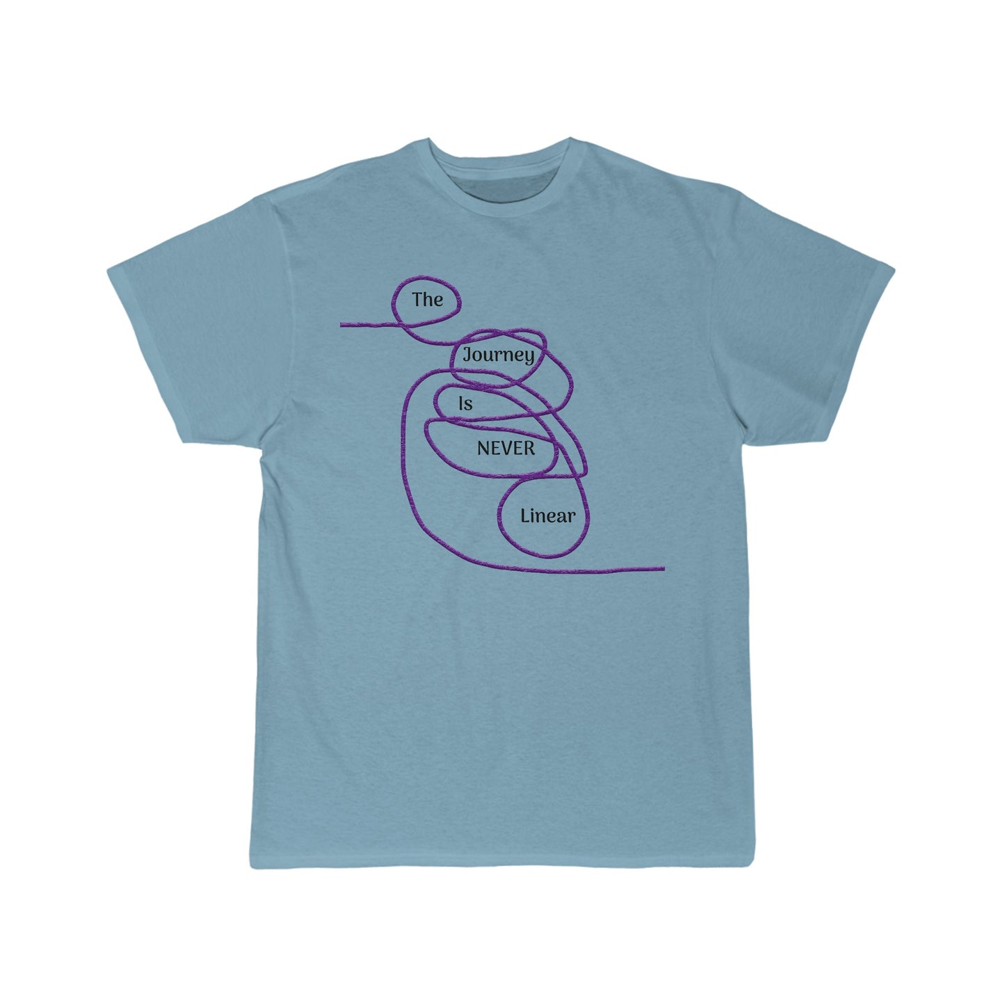 The Journey is Never Linear Men's Short Sleeve Tee