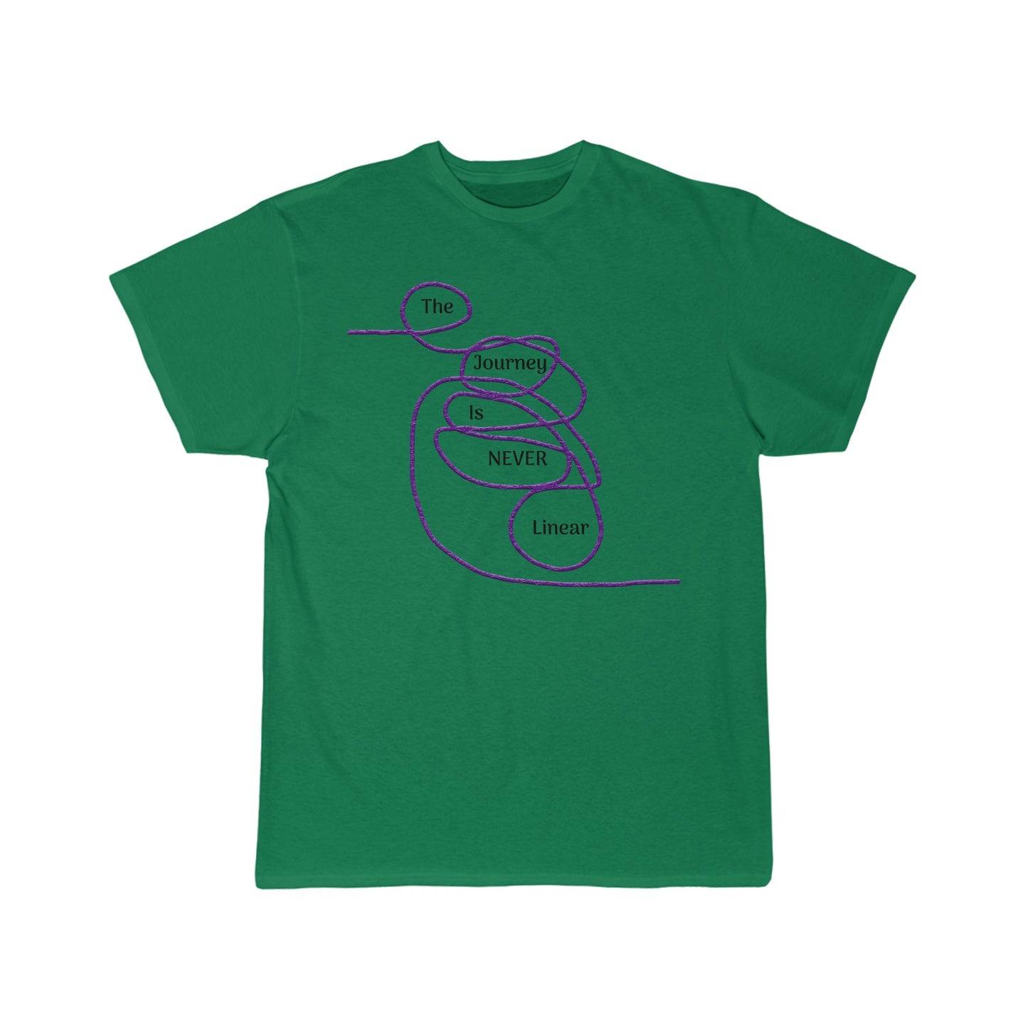 The Journey is Never Linear Men's Short Sleeve Tee