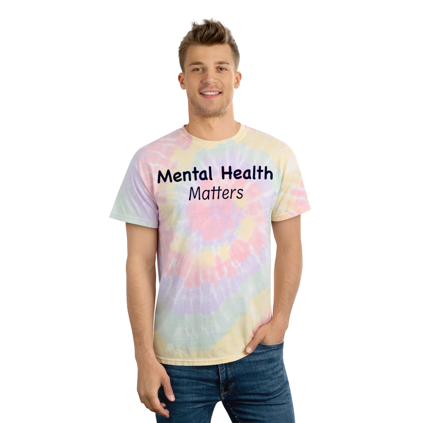 Mental Health Matters Tie-Dye Tee, Spiral