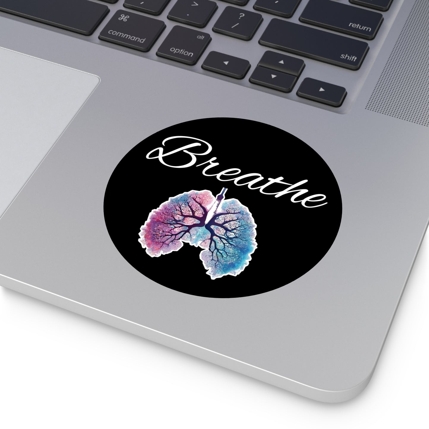 Breathe Round Vinyl Stickers