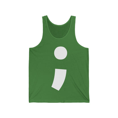 Semi-Colon ; Unisex Jersey Tank