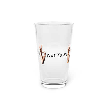 It's OK Not To Be OK Hands 16oz Pint Glass