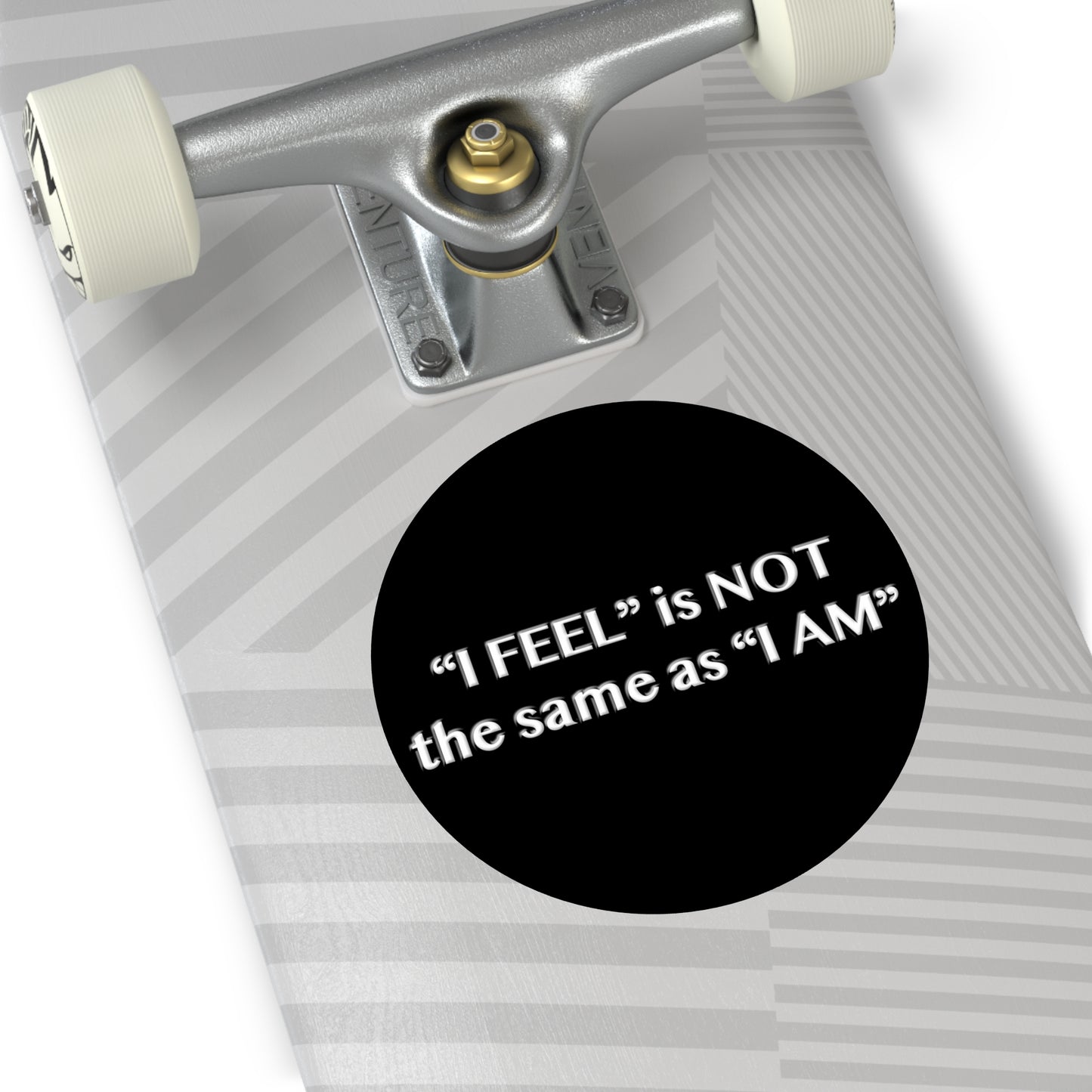 I Feel is Not the same as I Am Round Vinyl Stickers