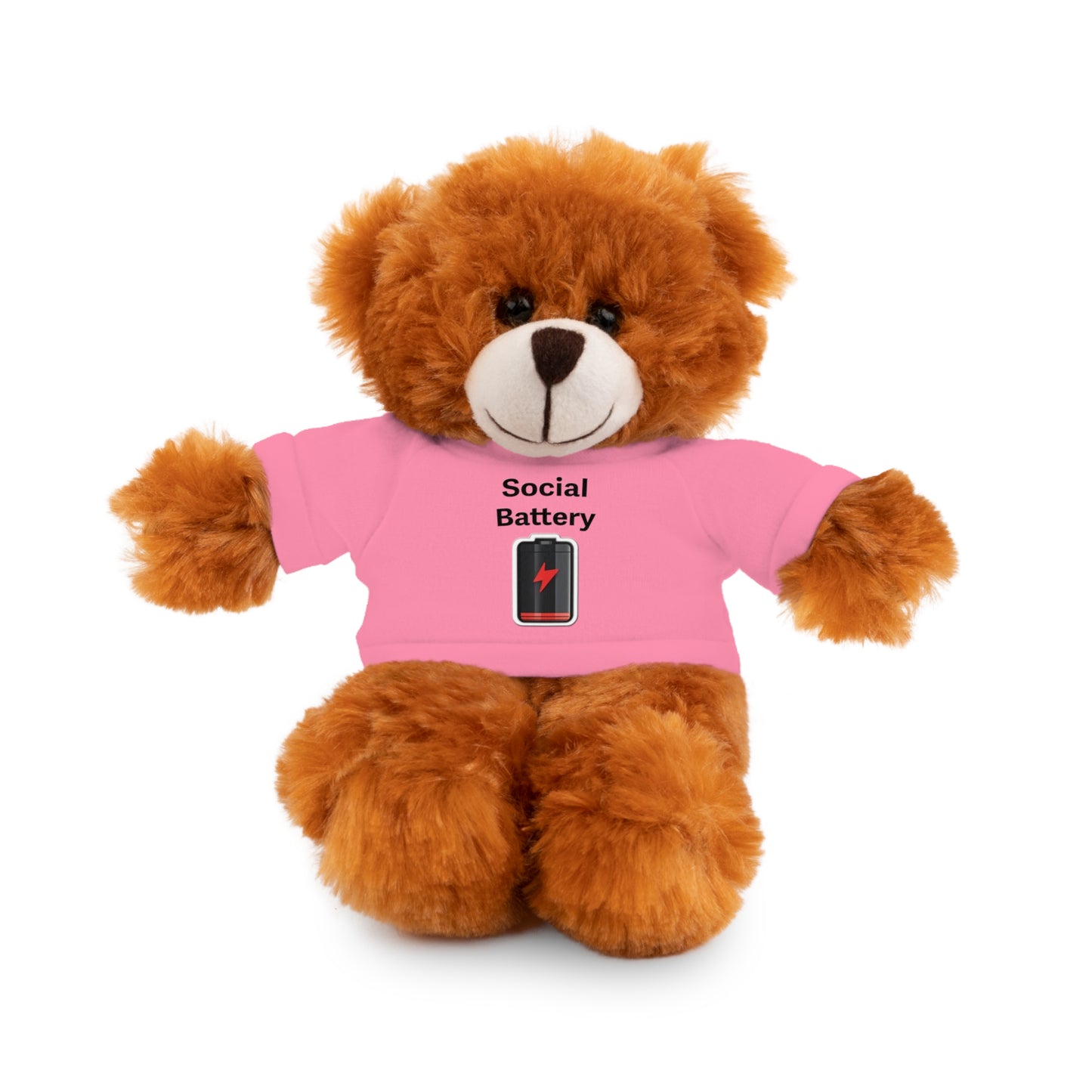 Social Battery Low Stuffed Animals with Tee