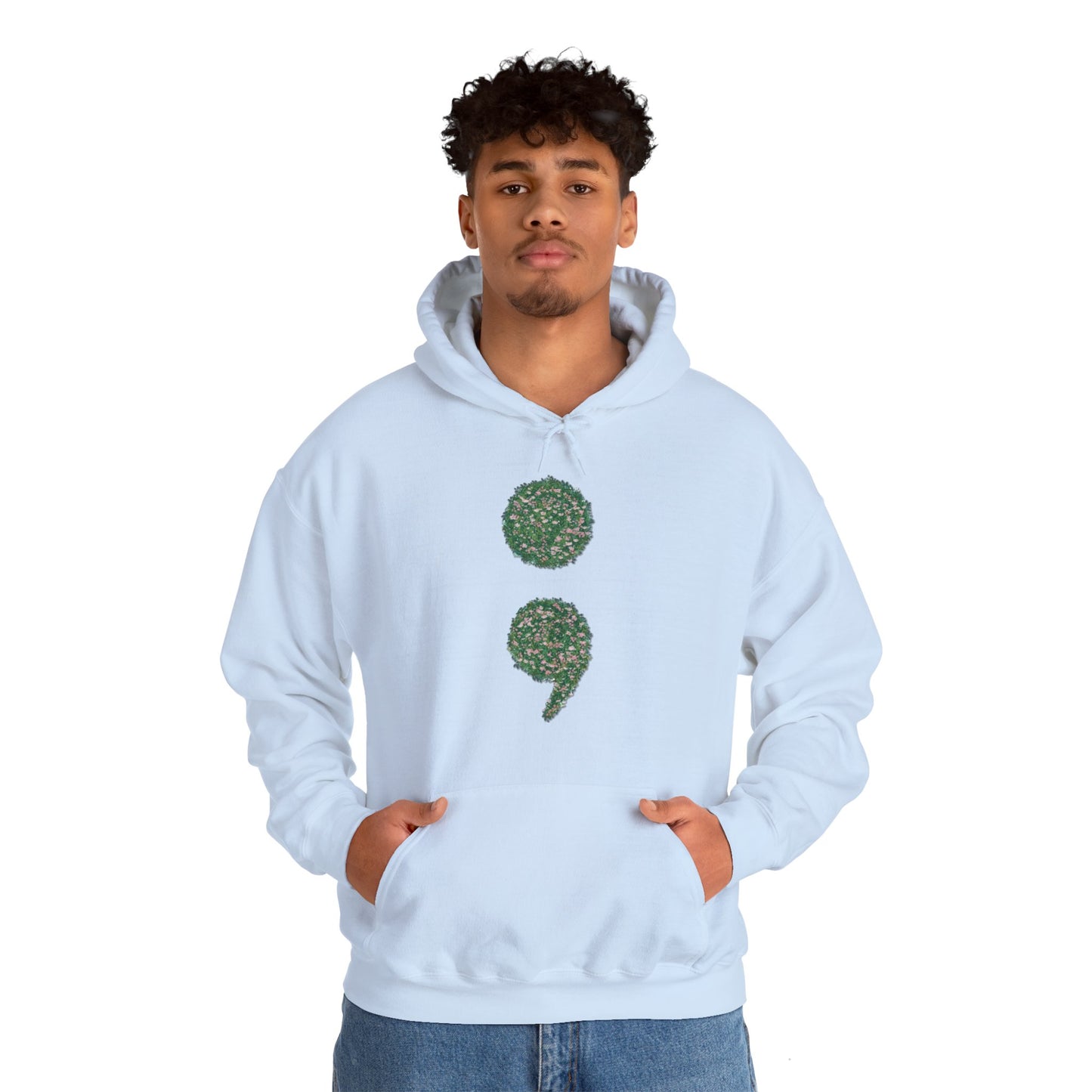 Flowers Semi-Colon Heavy Blend™ Hooded Sweatshirt