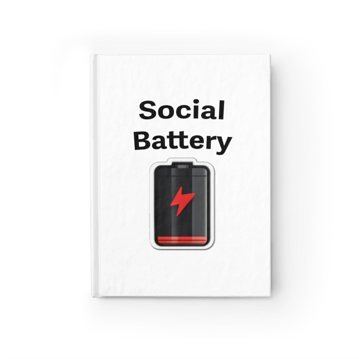 Social Battery Low Journal - Ruled Line