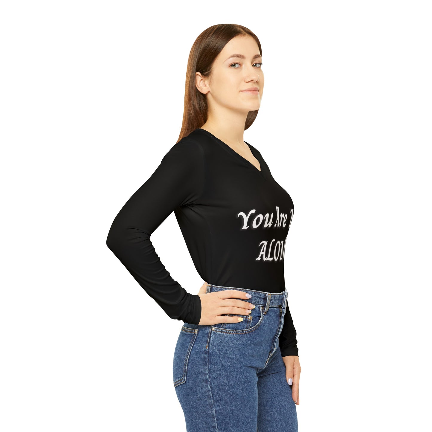 You Are Not Alone Long Sleeve V-neck Shirt