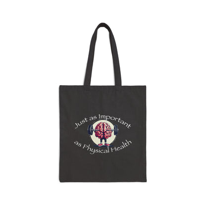 Mental Health Muscle Cotton Canvas Tote Bag